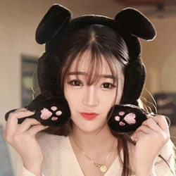 Moving Rabbit Bunny Ears Hat Headband Earmuffs Christmas Holiday Party Hat Black $30.84 Kids' Party Hats