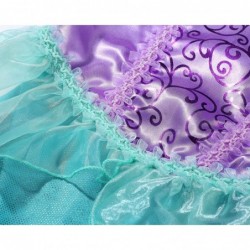 Mermaid Costume for Girls Princess Dress Up with Crown and Jewelry $40.38 Kids' Costumes