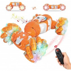 Gesture Sensing Rc Stunt Car with Gravity Sensor 2.4GHZ 4WD Double Sided Hobby RC Crawlers with Music&Lights for Boys 6-12 Gi...