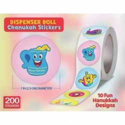 Hanukkah Stickers On A Roll - Chanukah Stickers On Dispenser Roll - 200 Holiday Stickers - 10 Fun Hanukkah Designs $16.86 Kid...