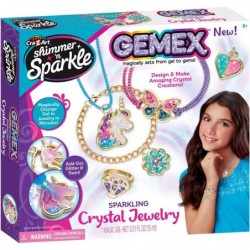 Shimmer ‘n Sparkle Gemex Sparkling Crystal Jewelry Making Kit $27.89 Kids' Drawing & Writing Boards