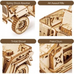 3D Wooden Puzzle for Adults-Mechanical Car Model Kits-Brain Teaser Puzzles-Vehicle Building Kits-Unique Gift for Kids on Birt...