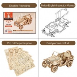 3D Wooden Puzzle for Adults-Mechanical Car Model Kits-Brain Teaser Puzzles-Vehicle Building Kits-Unique Gift for Kids on Birt...