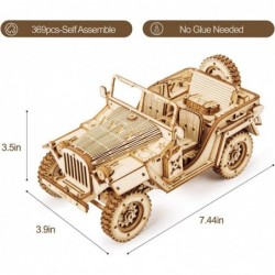 3D Wooden Puzzle for Adults-Mechanical Car Model Kits-Brain Teaser Puzzles-Vehicle Building Kits-Unique Gift for Kids on Birt...