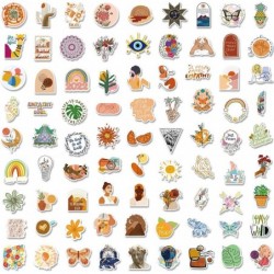 300 PCS Boho Stickers for Art Aesthetic Stickers Pack for Teens Women Girls Waterproof Vinyl Decals for Water Bottle Laptop S...