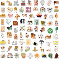 300 PCS Boho Stickers for Art Aesthetic Stickers Pack for Teens Women Girls Waterproof Vinyl Decals for Water Bottle Laptop S...