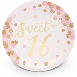 Sweet 16 Party Paper Plates Rose Gold 16th Birthday Supplies (7 In 48 Pack) $25.39 Kids' Party Tableware