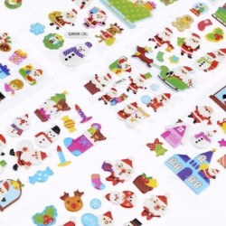 3D Puffy Stickers Variety Pack for Christmas Theme Including Christmas Tree Santa Reindeer Snowman Snowflakes 3D Stickers for...