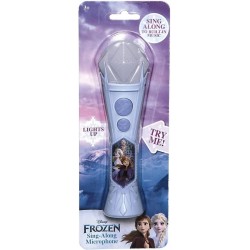 Disney Frozen 2 Karaoke Sing Along Microphone for Kids Built in Music Flashing Lights Pretend Mic Toys for Kids Karaoke Machi...