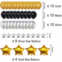 15th Birthday Decorations for Men Boy Women Girl Black and Gold Birthday Decorations for 15th and 51st Happy Birthday Party w...