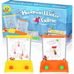 2 Pieces Handheld Water Game Arcade Water Ring Water Tables in a Gift Box for Beach Toys Party Favor Fun Game for Different A...