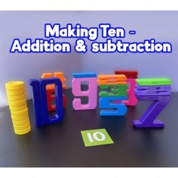 Number Blocks Toddler Toys Preschool Learning Activities Stem Toys Fine Motor Skills Montessori Toys for Toddlers Counting To...