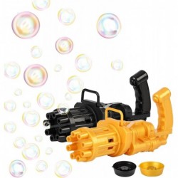 Bubble Guns- Bubble Machine 2022 Cool Toys Gift Mini Bubble Machine 8 Hole Automatic Bubble Maker Kids Outdoors Activity Toy（...