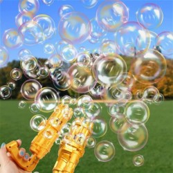 Bubble Guns- Bubble Machine 2022 Cool Toys Gift Mini Bubble Machine 8 Hole Automatic Bubble Maker Kids Outdoors Activity Toy（...