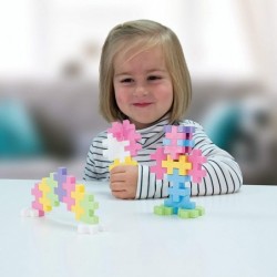 Plus-Plus BIG - 45 Piece - Pastel Color Mix Construction Building Stem | Steam Toy Interlocking Large Puzzle Blocks for Toddl...