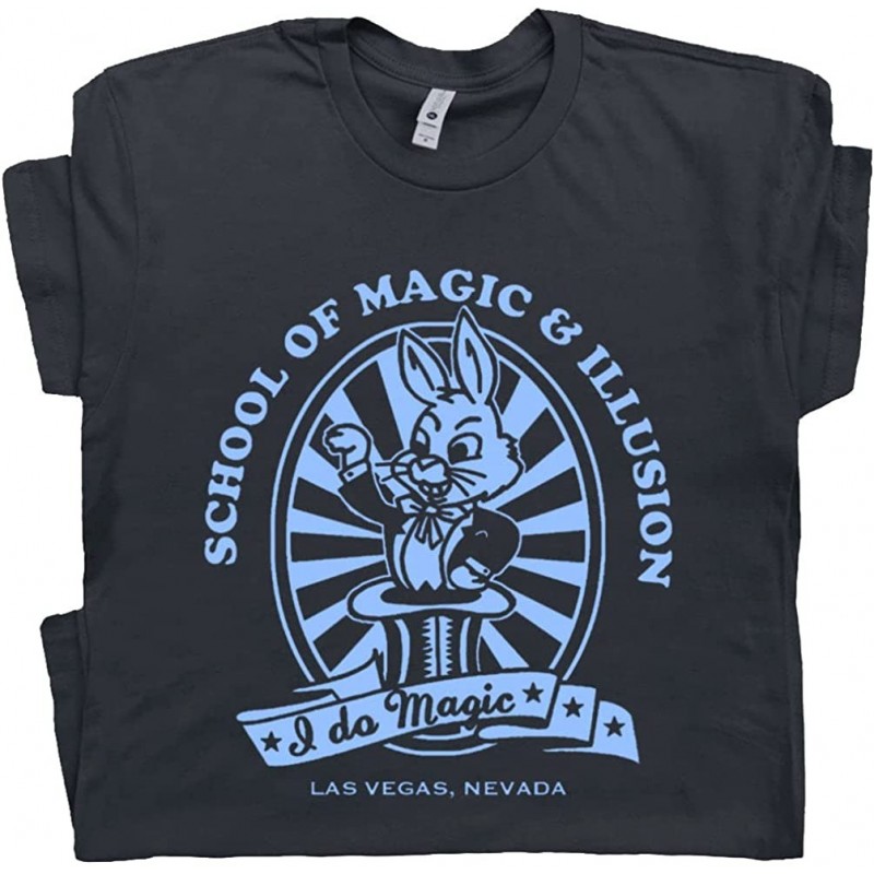 Magician T Shirt Funny Magic Rabbit in The Hat Mens Kids Boys Tee Cool Cute Las Vegas College Houdini Retro Vintage Graphic $...