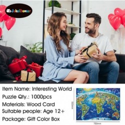 1000 Pieces Wooden Jigsaw Puzzles for Adults and Kids Jigsaw Puzzles - Interesting World Landmarks - Educational Puzzles Gift...