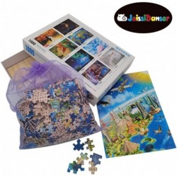 1000 Pieces Wooden Jigsaw Puzzles for Adults and Kids Jigsaw Puzzles - Interesting World Landmarks - Educational Puzzles Gift...