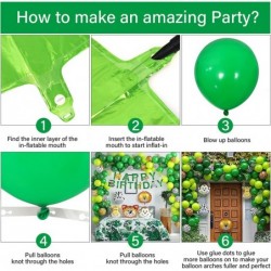 Toddler Jungle Theme Balloon Arch Kit for 1 Year Old Baby Boy Girl Green Happy Birthday Banner Balloons Garland Safari Shower...