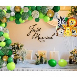 Toddler Jungle Theme Balloon Arch Kit for 1 Year Old Baby Boy Girl Green Happy Birthday Banner Balloons Garland Safari Shower...