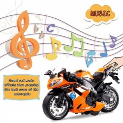 Toy Motorcycles Diecast Motorcycle Toy with Music Lighting Toy Motorcycle for Kids 3-9 Toy Motorcycles for Boys (Orange) $27....