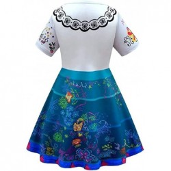 Mirabel Dress for Girls Isabela Madrigal Pepa Costume for Kids Cosplay Halloween Dress Up Princess Floral Outfit $36.38 Kids'...