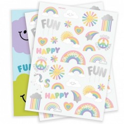 Rainbow Temporary Tattoos - 46 Glitter Styles | Unicorn Birthday Party Supplies Oh Happy Day Baby Shower Magical Party Favors...