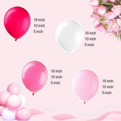 168 Pack Balloons Different Sizes Latex Balloons 18/10/5 Inches Garland Arch Kit Balloons for Valentine's Day St. Patrick's D...