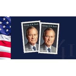 George H.W. Bush Forever Stamps (2 Sheets of 20) $60.04 Collectible Postage Stamps