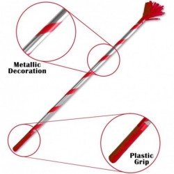 Deluxe 36 Inches Pinata Stick - Single Piece Wooden Pinata Buster with Ribbon and Metallic Finish (Red) $29.59 Piñatas