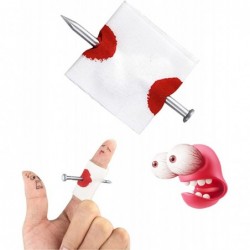 10 Pcs Magic Props Funny Prank Prop Horrific Toys Fake Nail Through Finger Illusions Magic Trick Prank Toys Creative Spoof Fu...