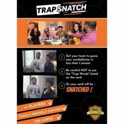 TRAP SNATCH - For the Culture Guessing Game [Black Culture & History Party Game] Play In-Person or Virtually | 4+ Players | F...