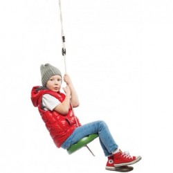 Disk Seat Swing Daisy Disc Monkey Swing Rope Tree Swing (Green) $26.96 Play Sets & Playground Equipment