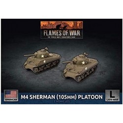 Flames of War: Late War: United States: M4 Sherman (105mm) Assault Gun Platoon (UBX71) $37.36 Game Accessories