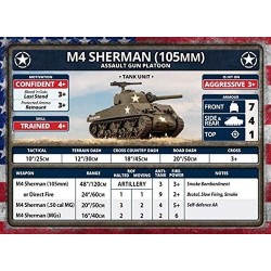 Flames of War: Late War: United States: M4 Sherman (105mm) Assault Gun Platoon (UBX71) $37.36 Game Accessories