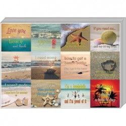 Beach Humor and Fun stickers (10-Sheet) – Total 120 pcs (10 X 12pcs) Individual Small Size 2.1 x 2. Inches Waterproof Unique ...