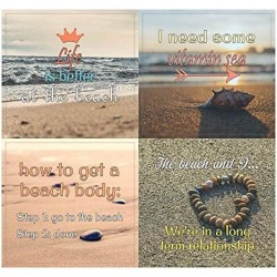 Beach Humor and Fun stickers (10-Sheet) – Total 120 pcs (10 X 12pcs) Individual Small Size 2.1 x 2. Inches Waterproof Unique ...