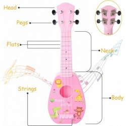 17" Kids Toy Guitar for Girls Boys Mini Toddler Ukulele Guitar with 4 Strings Keep Tones Can Play for 3 4 5 6 7 Year Old Kids...