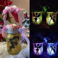 Fairy Lantern Craft Kit - Gift for Kids Girls - Remote Control Mason Jar Night Light - DIY Garden Decor Art Project Creative ...