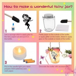 Fairy Lantern Craft Kit - Gift for Kids Girls - Remote Control Mason Jar Night Light - DIY Garden Decor Art Project Creative ...