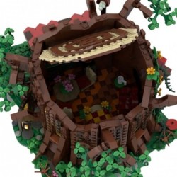 Medieval Forest Fairy Cottage Building Model Forest Tree House Building Kit Stump Hut Architecture Education Playset Awesome ...