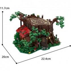 Medieval Forest Fairy Cottage Building Model Forest Tree House Building Kit Stump Hut Architecture Education Playset Awesome ...