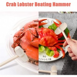 20 Pcs Mini Wooden Hammers Crab Lobster Seafood Hammers Chocolate Beating Hammers Cute Gavel Toy for Boys Girls Craft Jewelry...