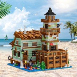 Fishing Village Store House Mini Bricks Building Kit Ideas Creative Architecture Building Toys Birthday Gift for Adult Boys G...