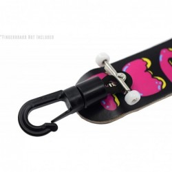 Complete Carrier Black Ink Colorway - Fingerboard Hook Key Chain - Silicone - Made in The USA $15.76 Finger Toys