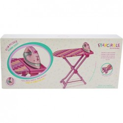 by Battat – Best Pressed Ironing Board Set with Stand – Pink Iron with Working Light and Steam Sounds for Pretend Play House ...