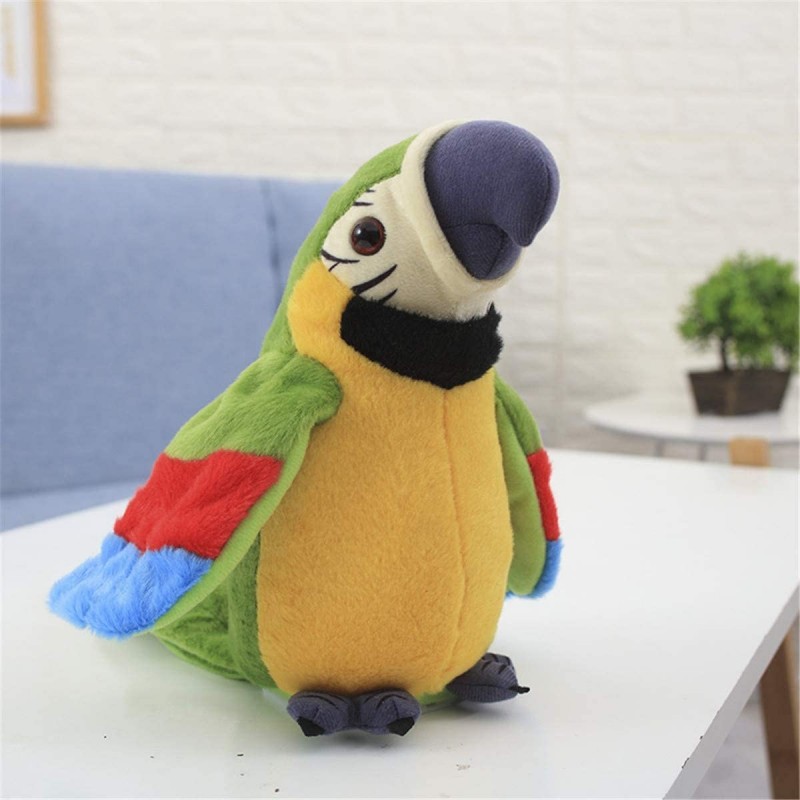 Talking Parrot Bird Interactive Pet Toy Repeats What You Say Interactive Talking Toy Stuffed Plush Animal Decor $30.55 Plush ...