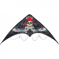 Smokin' Pirate Stunt Kite Jolly Roger 48" W x 26" H x 8" D 1034 $49.10 Kites & Wind Spinners