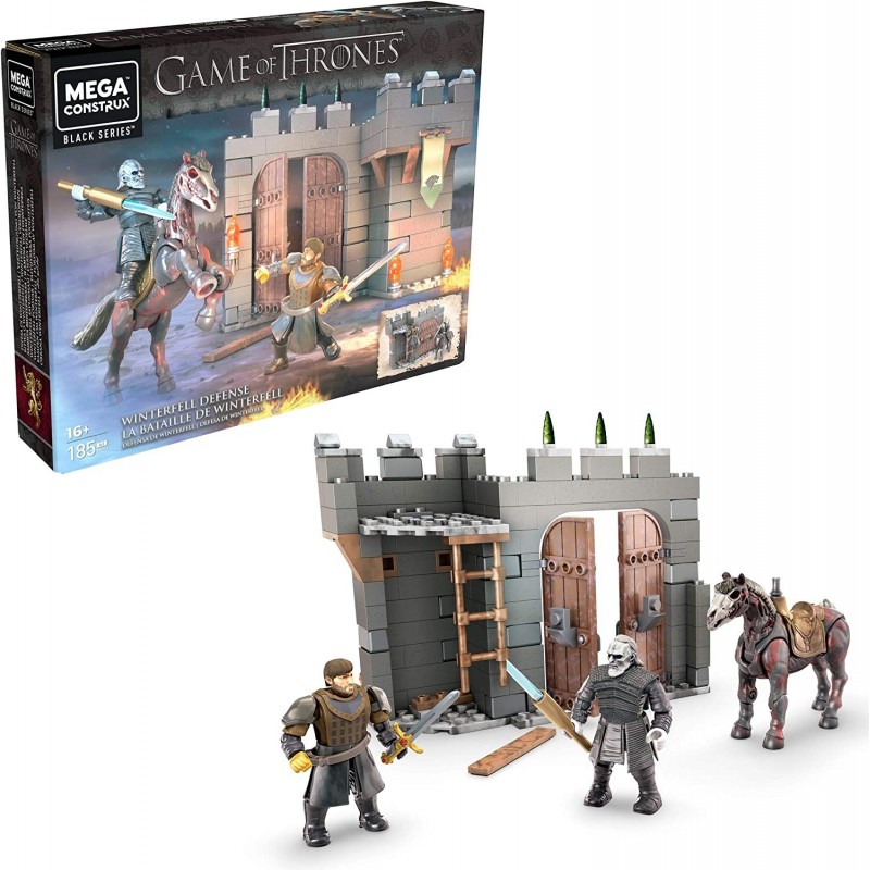 Construx Game of Thrones Winterfell Defense Construction Set with character figures Building Toys for Collectors (185 Pieces)...