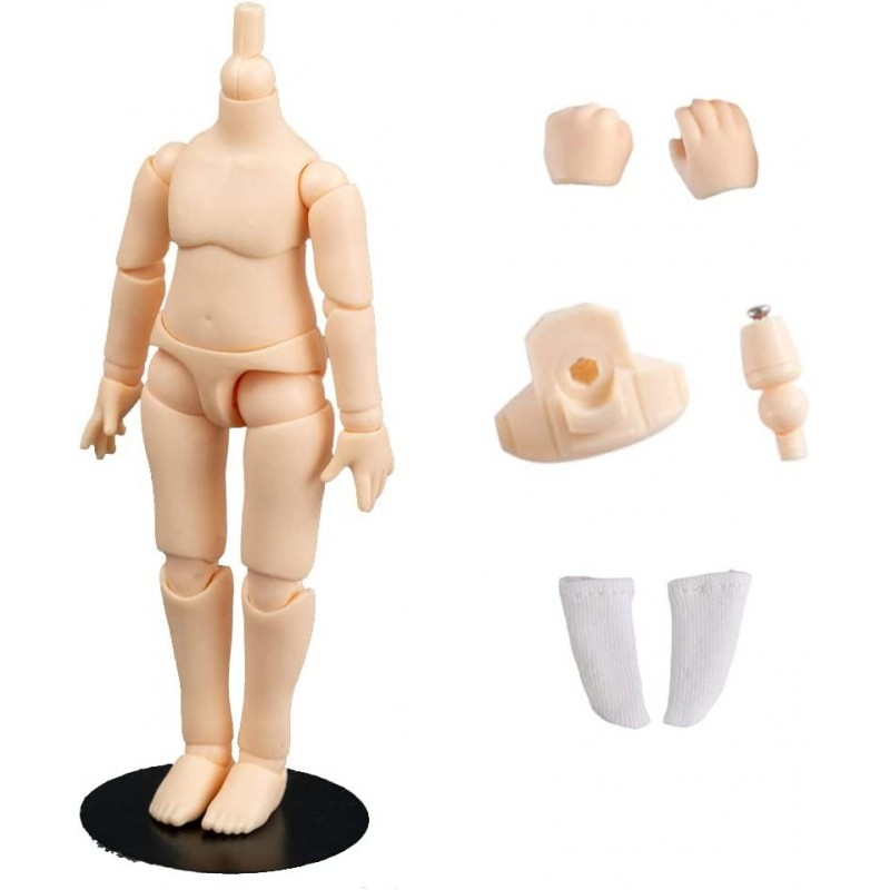 11cm YMY 1/12 Scale Doll Body Suitable for GSC STO 1/12 BJD Doll Head Joint Dolls Action Figure Toys Gifts (Milky white1) $39...